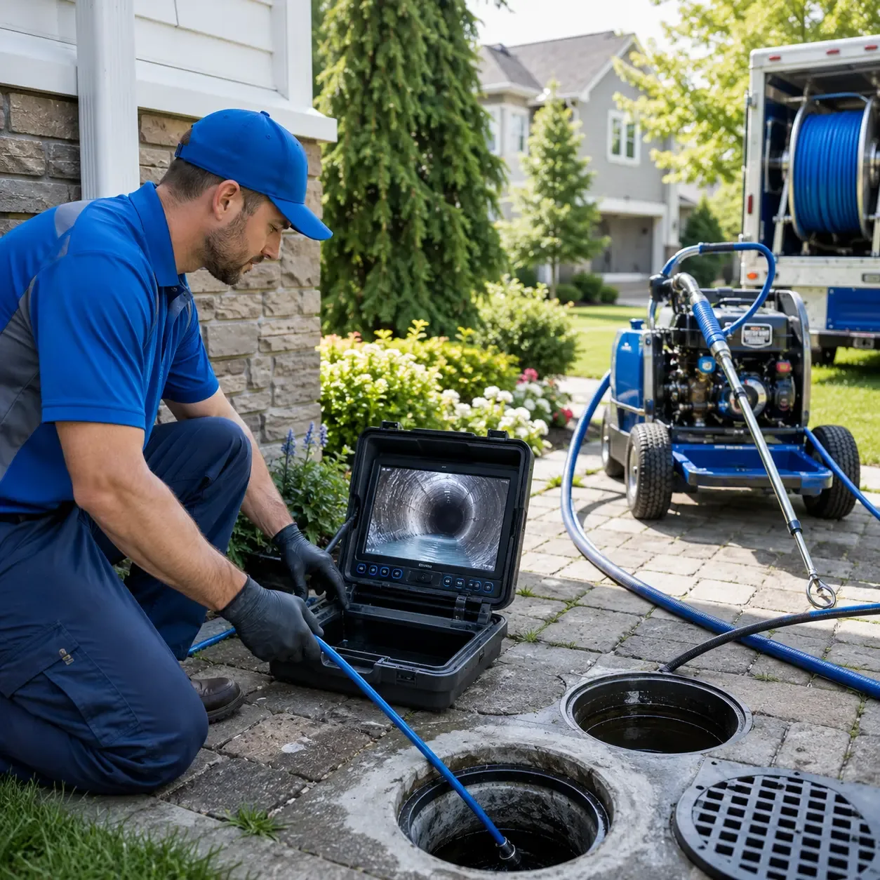 Outdoor drain cleaning professionals serving Charleston, ME